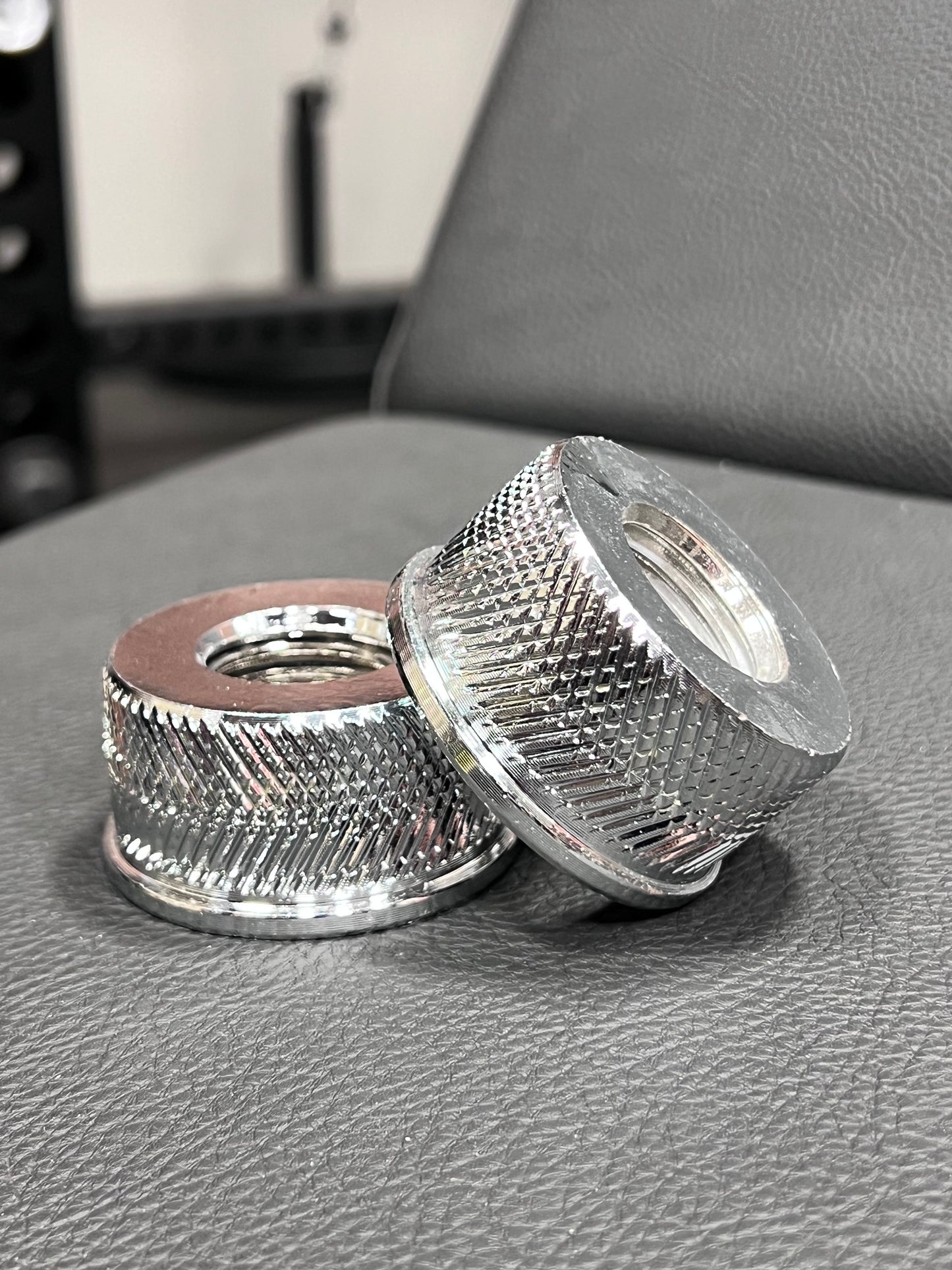 1” Chrome Knurled Nut
