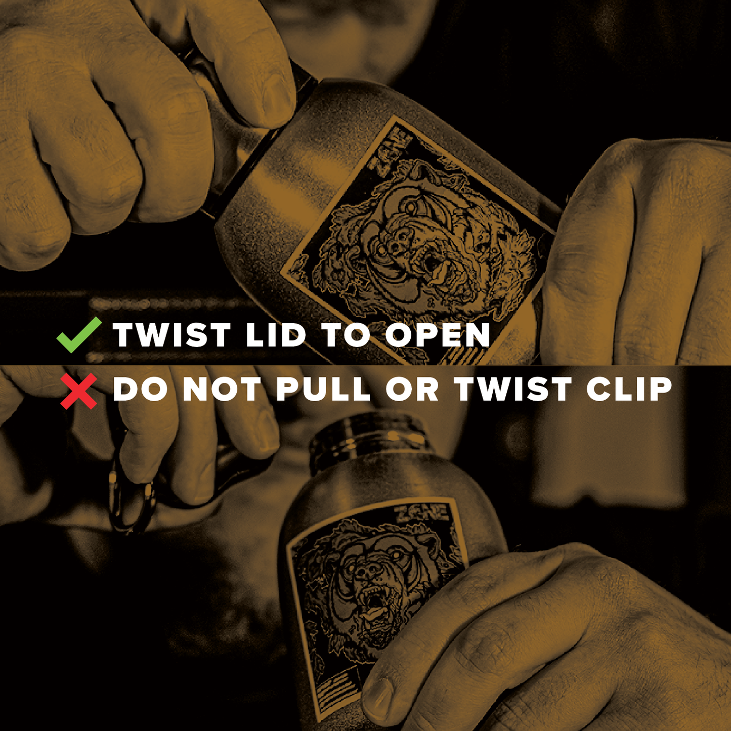 Zone Bear Down Steel-Golden Tides