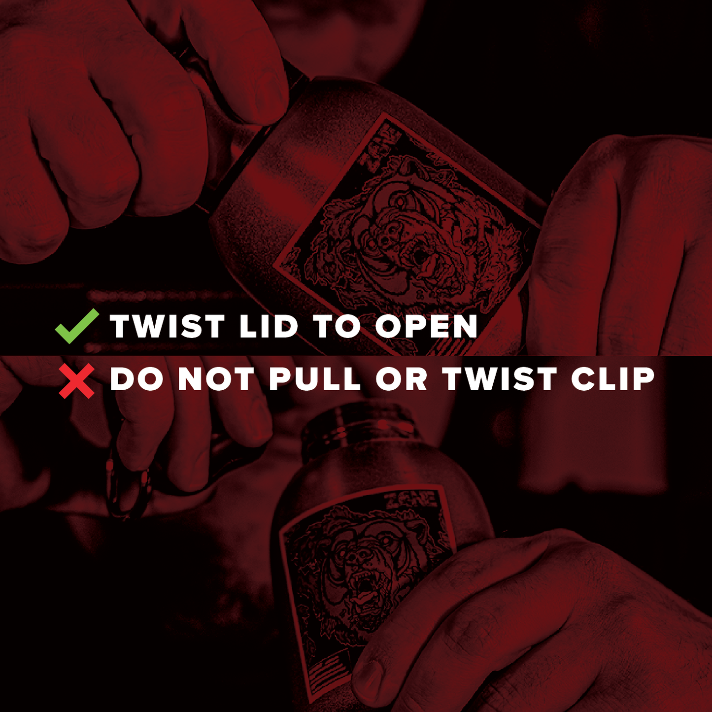 Zone Bear Down Steel-Blood