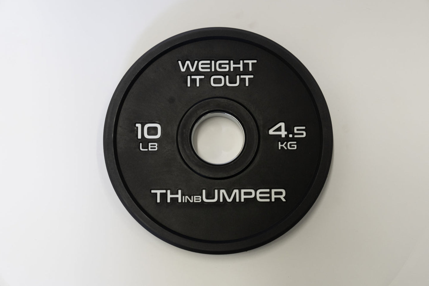 45 Pound Bumper Weight Plate Pair. (Thinnest Bumper Plate Ever!)