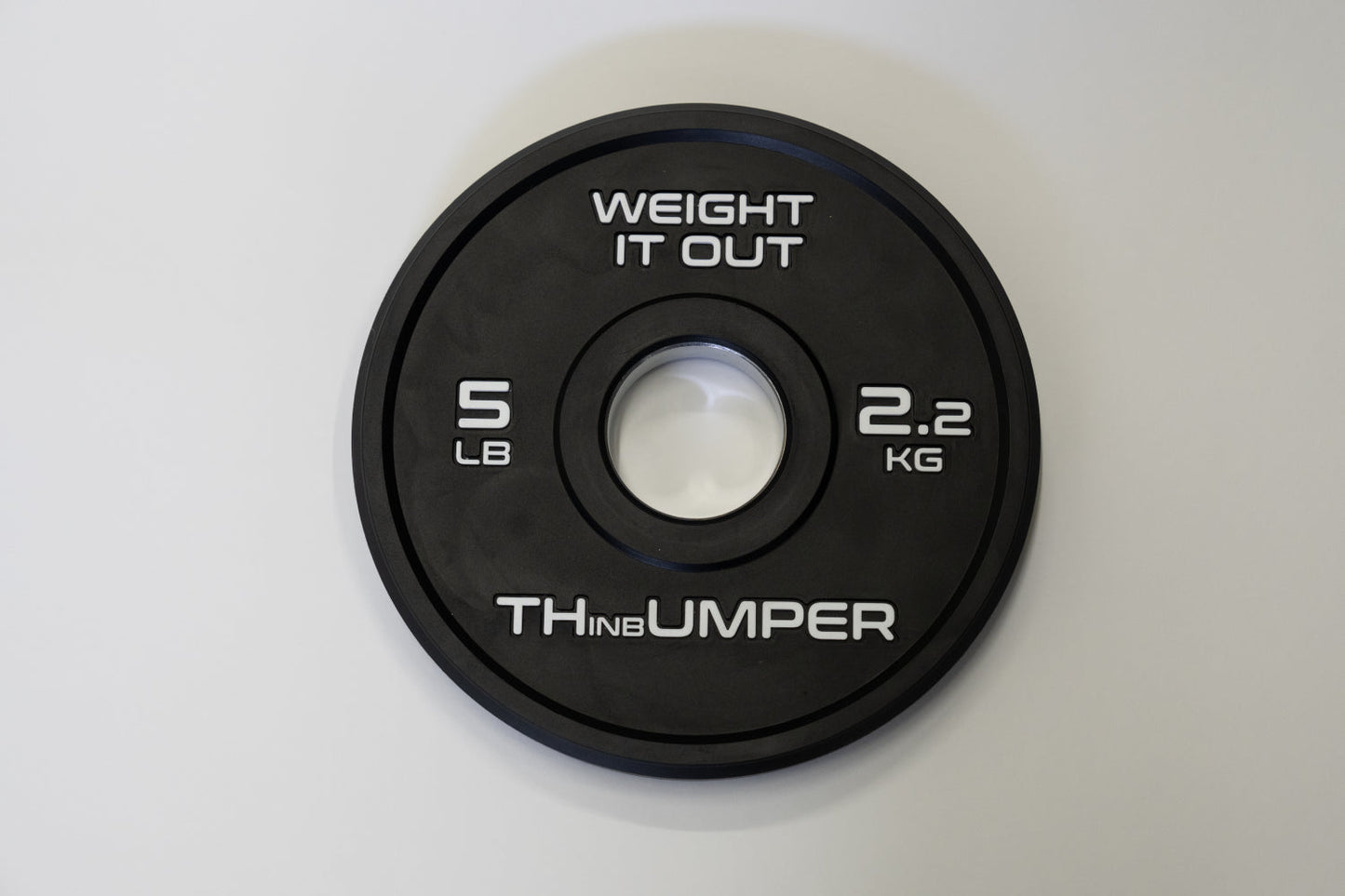 45 Pound Bumper Weight Plate Pair. (Thinnest Bumper Plate Ever!)