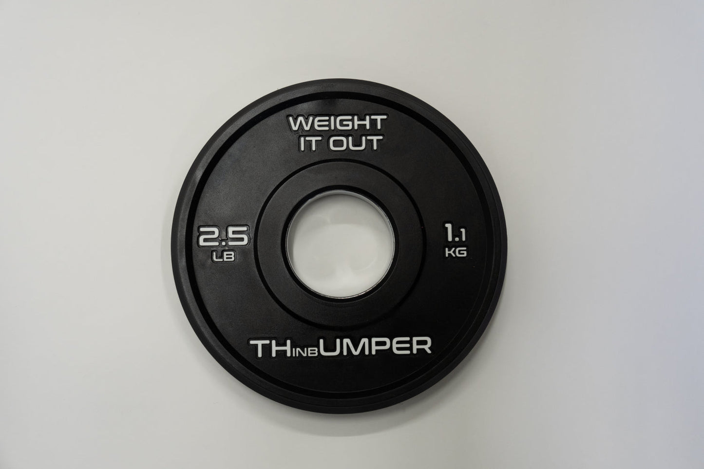 45 Pound Bumper Weight Plate Pair. (Thinnest Bumper Plate Ever!)