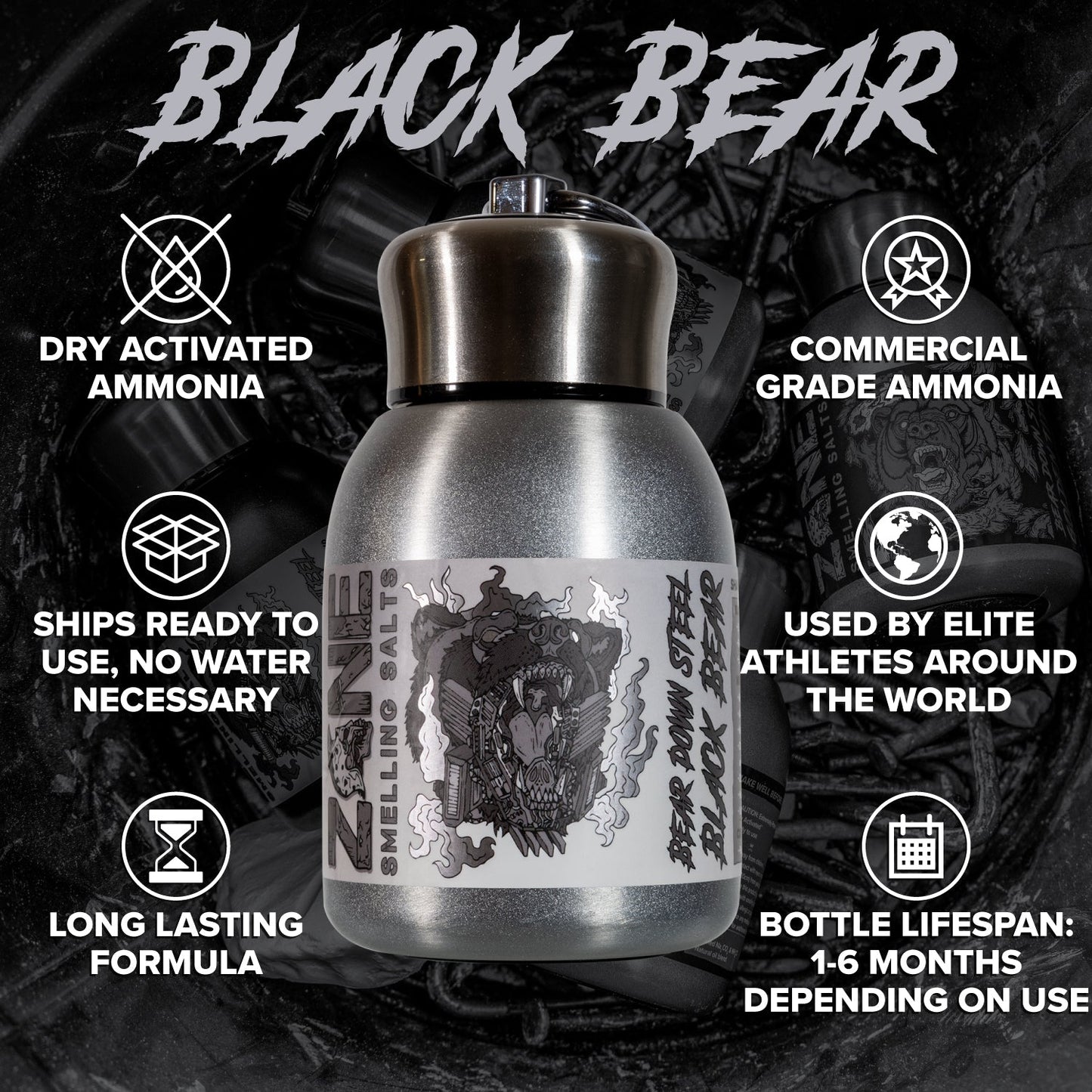 Zone Bear Down Steel- Black Bear