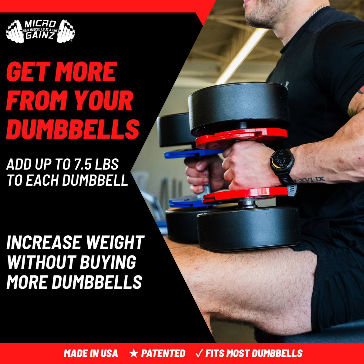 Micro Gainz 3.75LB Dumbbell Fractional Weight Plate