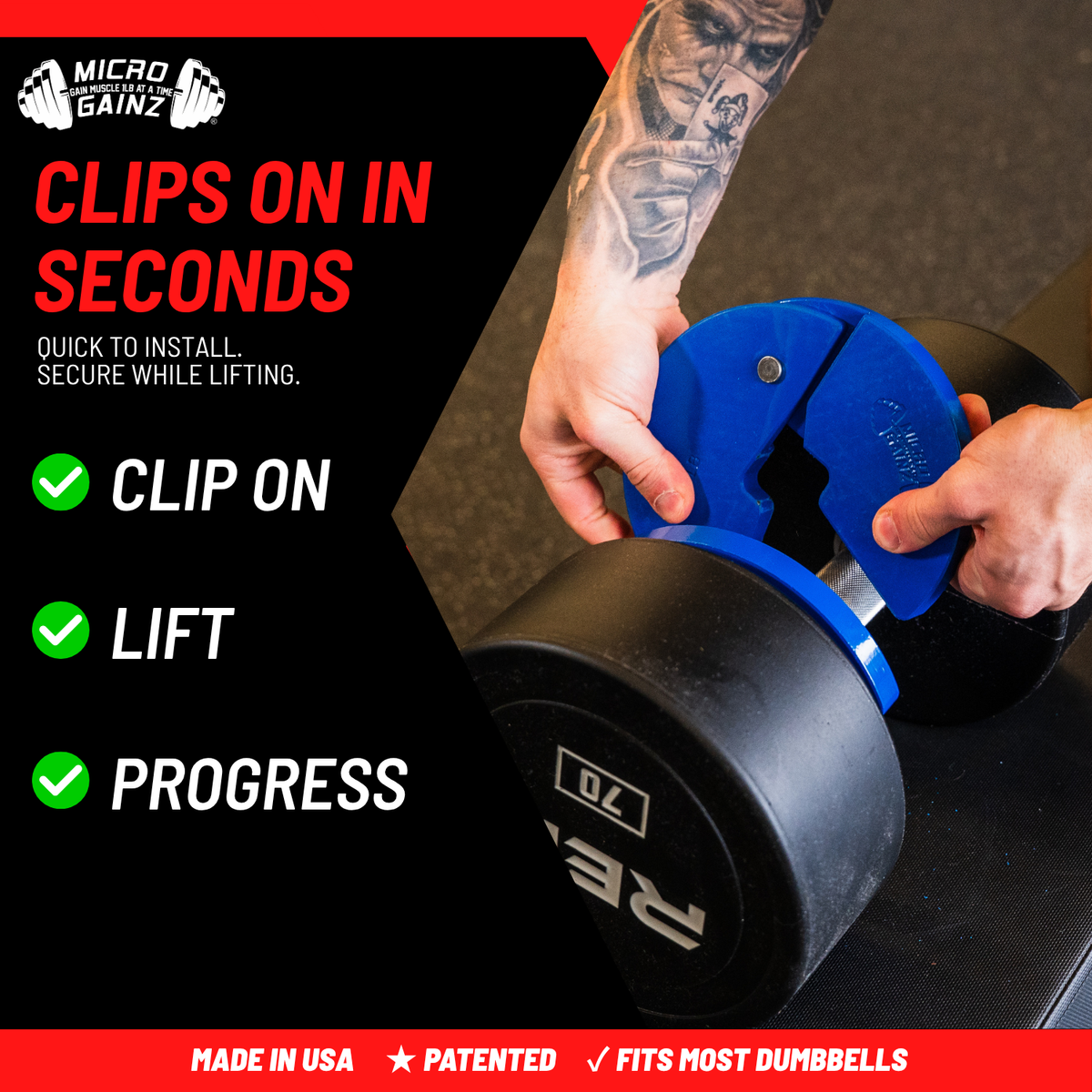 Micro Gainz 3.75LB Dumbbell Fractional Weight Plate