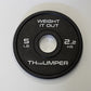 45 Pound Bumper Weight Plate Pair. (Thinnest Bumper Plate Ever!)