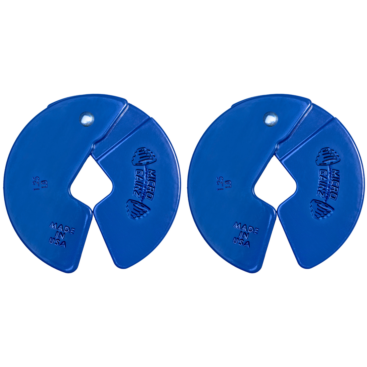 Micro Gainz Blue 1.25LB Dumbbell Fractional Weight Plates