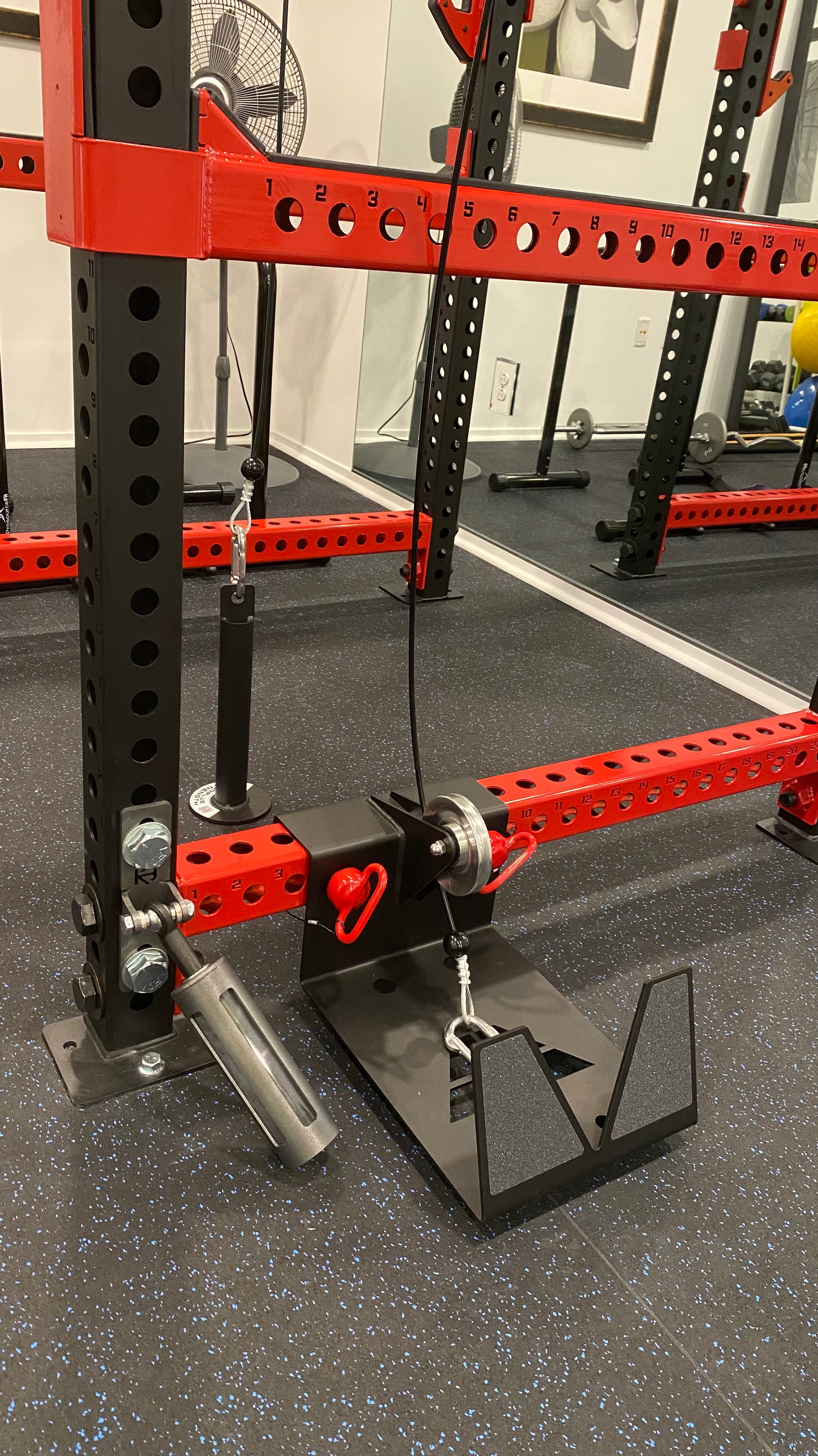 Pulley system squat discount rack